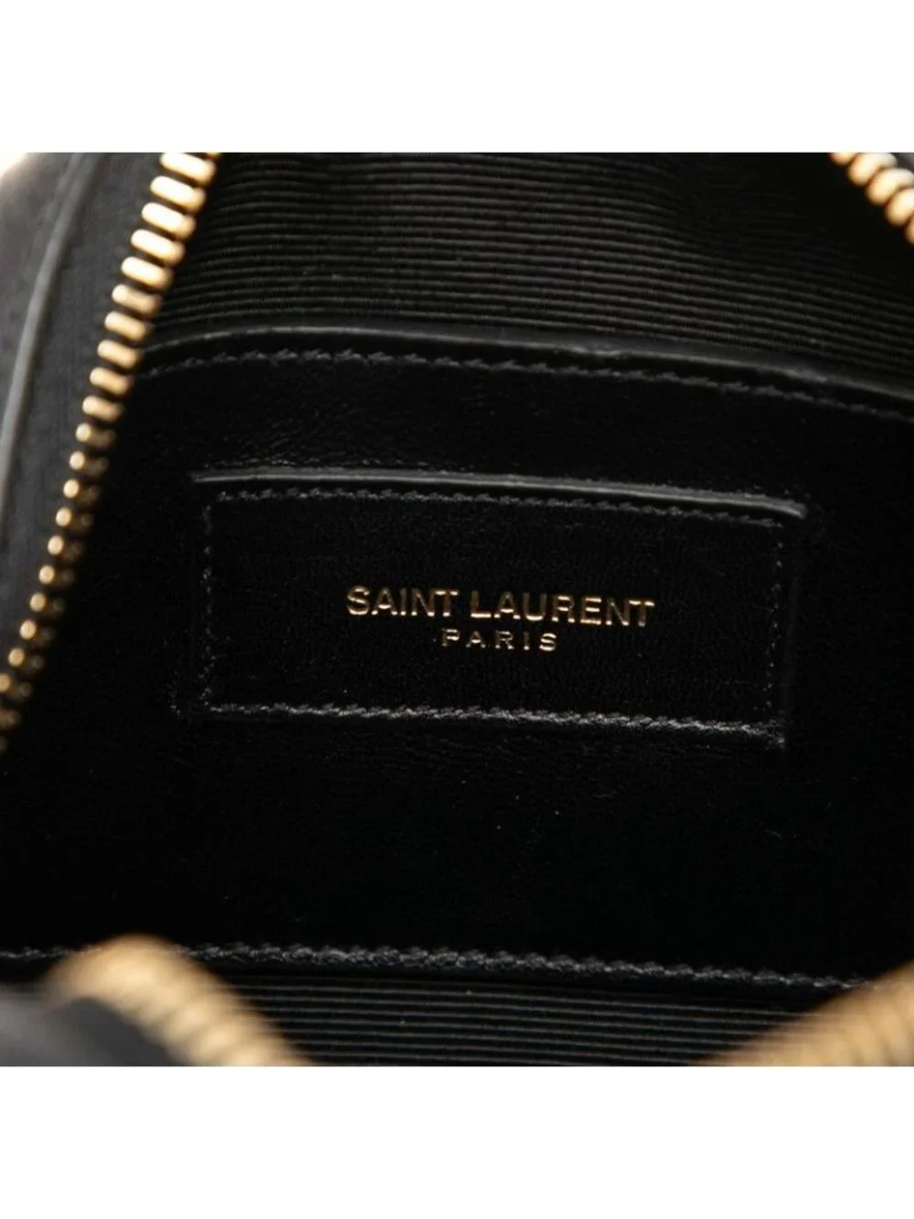 Saint Laurent Baby Duffle Mini Chain 2-Way Shoulder Bag Black Leather